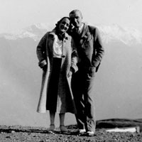 Vittorio Cini with Lyda Borelli