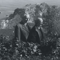 Vittorio Cini with Lyda Borelli in Taormina