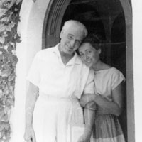 Vittorio Cini with his daughter Yana